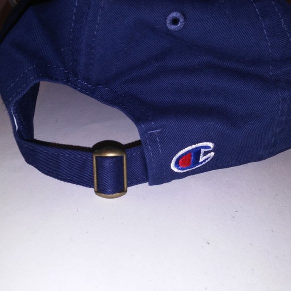 Champion Mens Hat Relaxed Fit Navy Blue One Size Pre Curved Bill Cotton Logo Buc - Picture 6 of 11